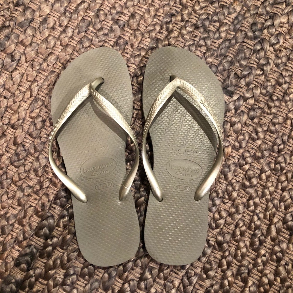 Silver Slim Havaianas